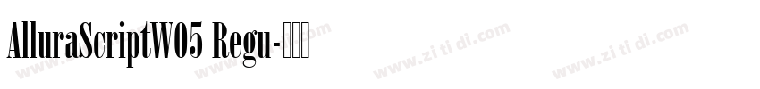 AlluraScriptW05 Regu字体转换